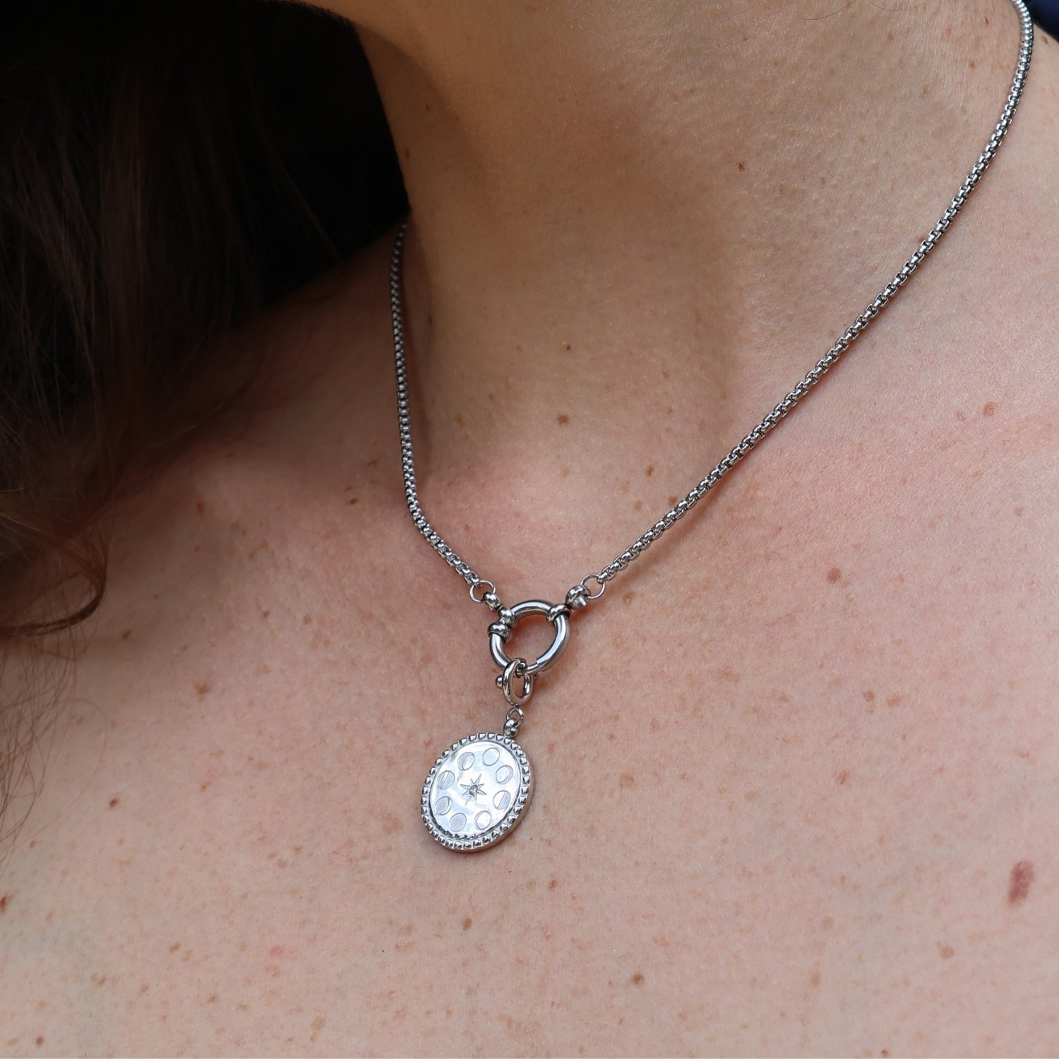 MOON Charm Silver
