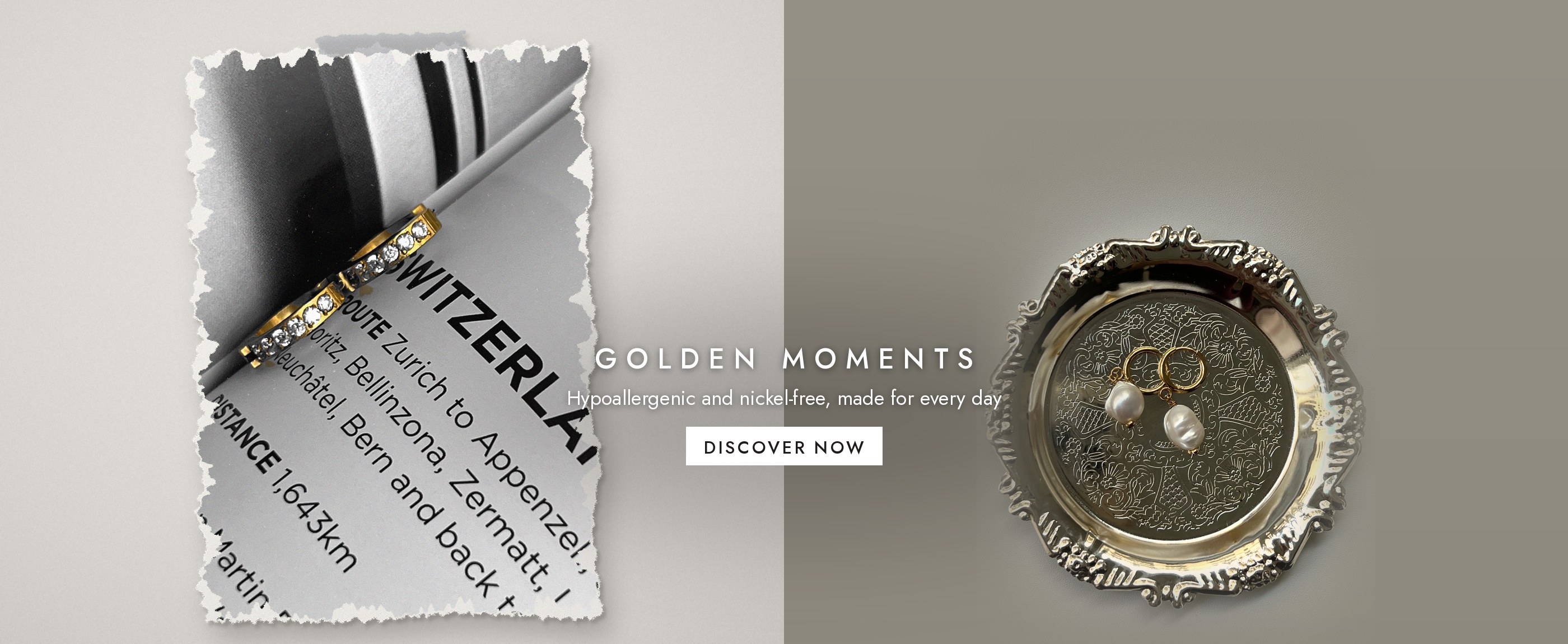 GOLDEN MOMENTS: hypoallergenic and nickel-free earrings by JEVAANI