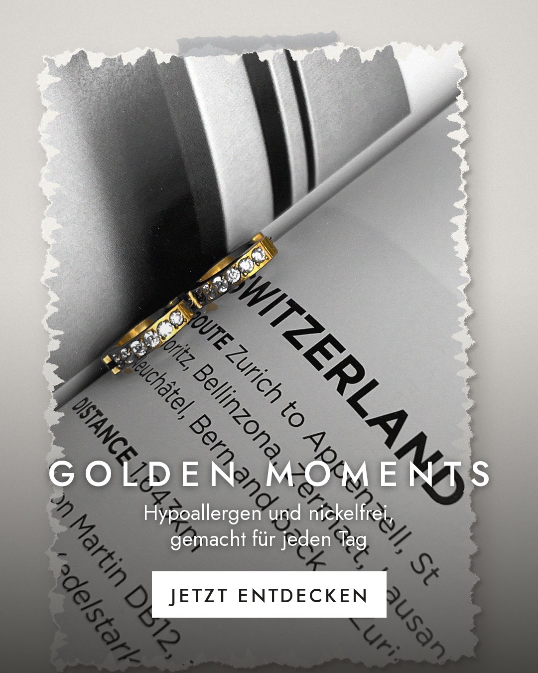 GOLDEN MOMENTS: hypoallergene und nickelfreie Ohrringe von JEVAANI