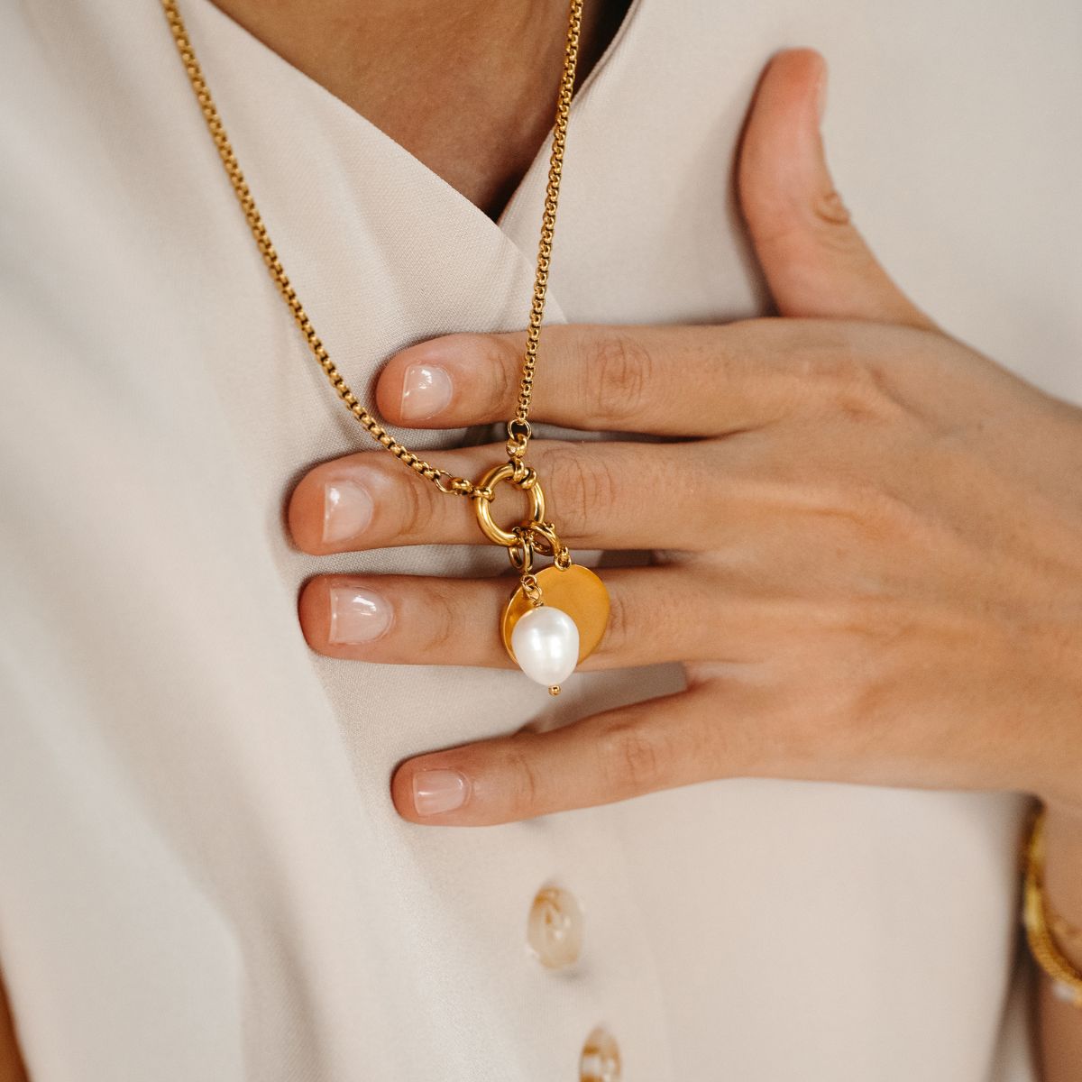 PEARL Charm Gold