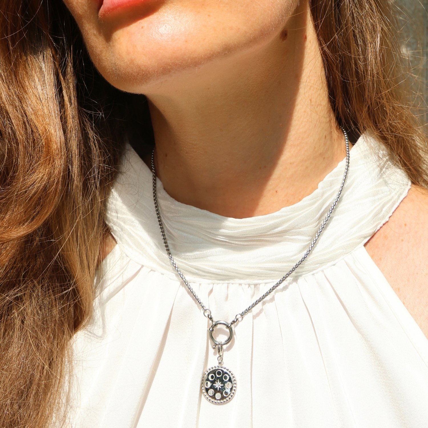 MOON Charm Silver