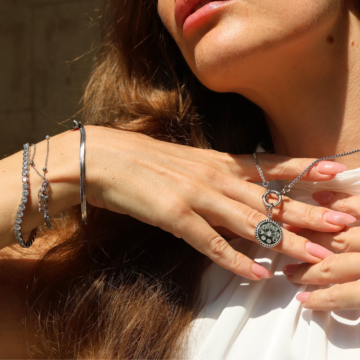 MOON Charm Silver