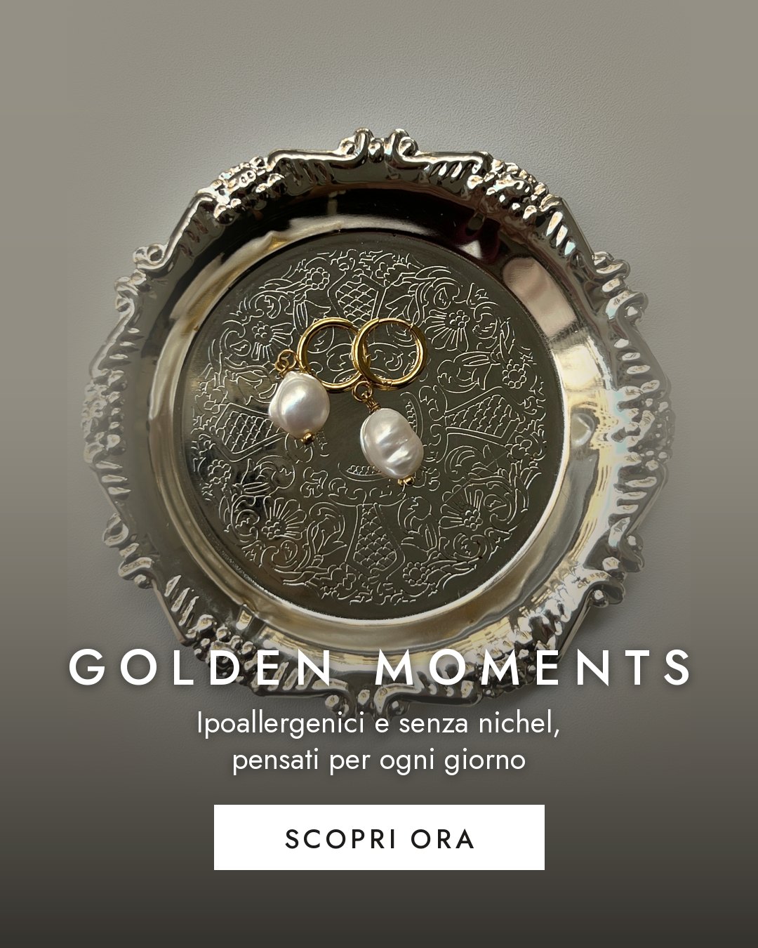 GOLDEN MOMENTS: orecchini ipoallergenici e senza nichel di JEVAANI