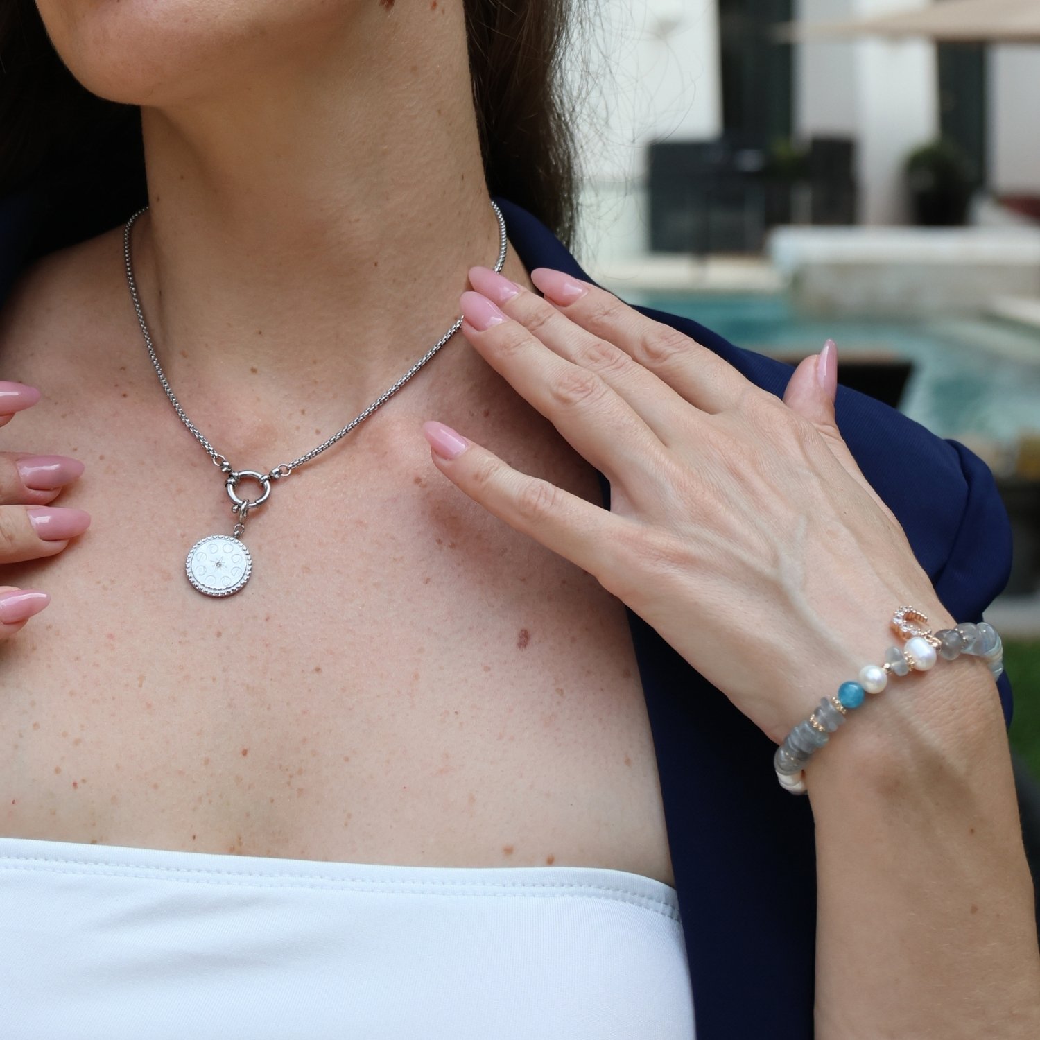 MOON Charm Silver