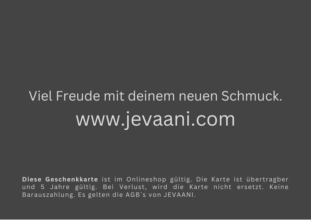 Gift card 100 CHF