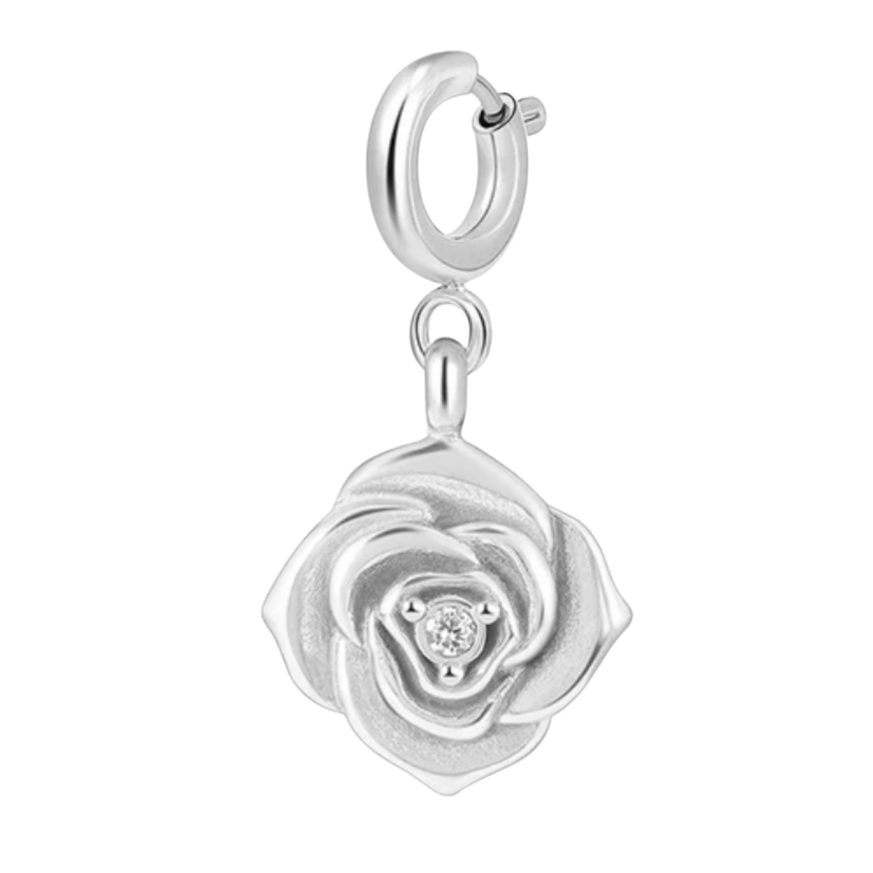 FLOWER Charm Silver