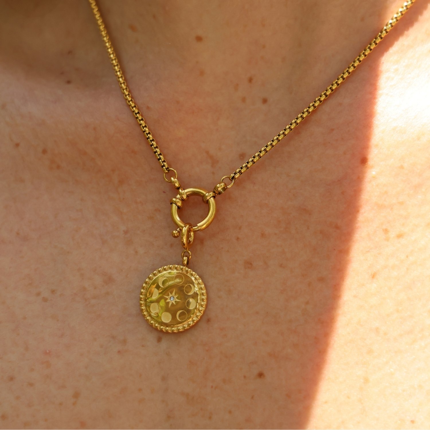 MOON Charm Gold